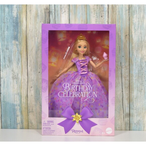 Mattel Disney Princess Birthday Celebration Rapunzel Deluxe Fashion Doll - Picture 1 of 6